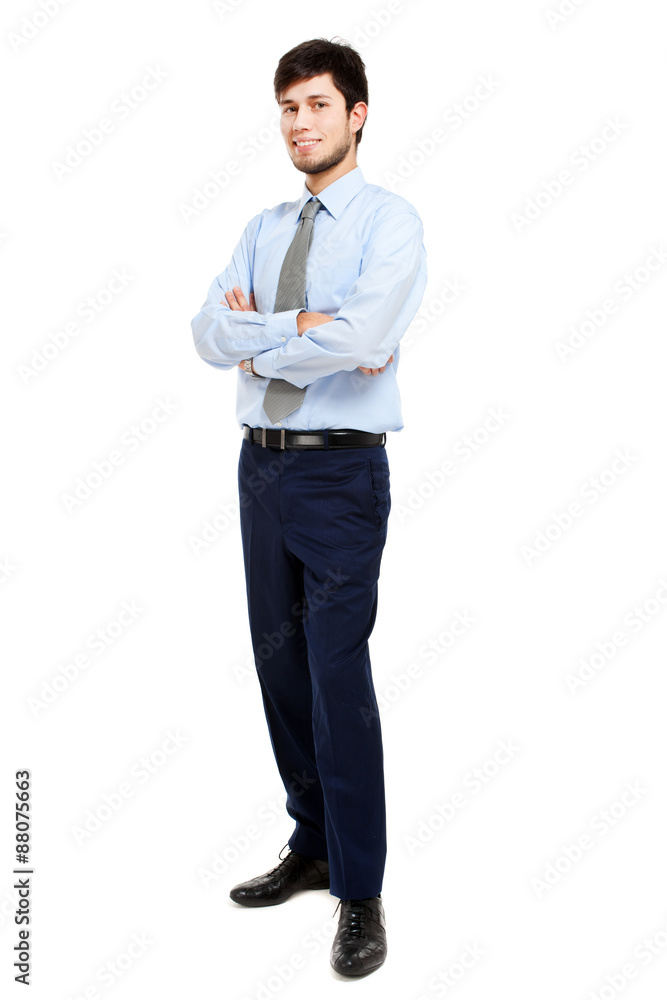 Full length young businessman Full length young businessman
