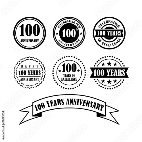 100 - One Hundred Year Great Anniversary Badge Package