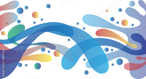 Colorful abstract template