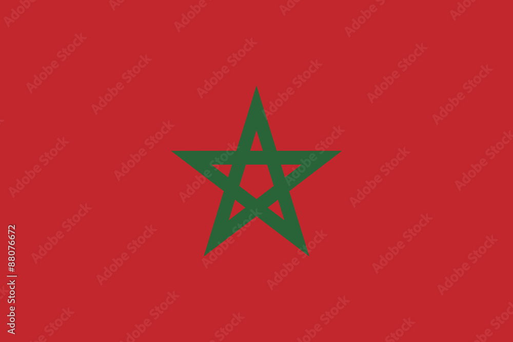 Fototapeta premium Morocco flag button vector