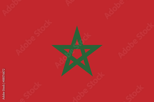 Morocco flag button vector