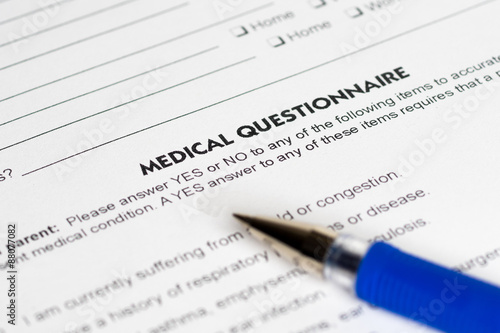 medical questions with blue pen © MasterSergeant