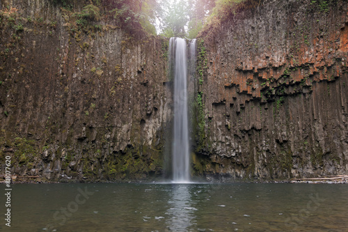 Abiqua Falls in Oregon Closeup Spring Season photo