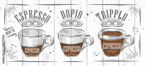 Poster espresso photo