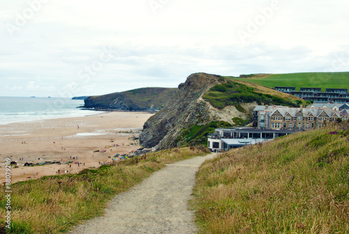 Watergate Bay in Cornwall, England photo