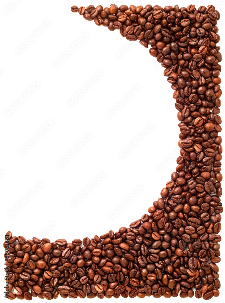 Naklejka premium Coffee beans background.