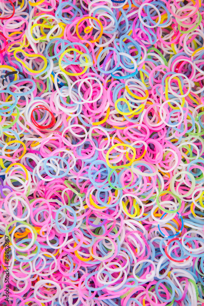 colorful background rainbow colors rubber bands