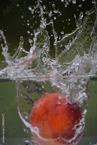 splash with fruit