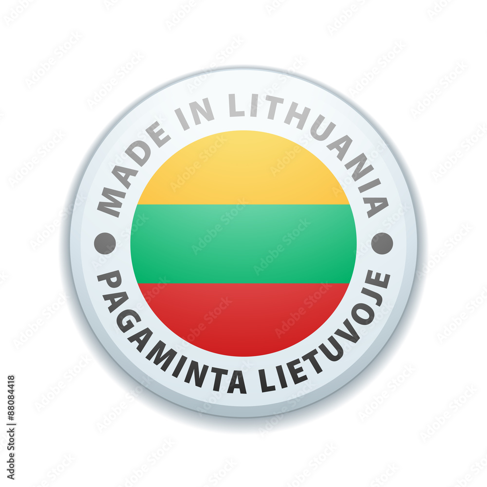 Made in Lithuania (non-English text - Made in Lithuania) Made in Lithuania (non-English text - Made in Lithuania)