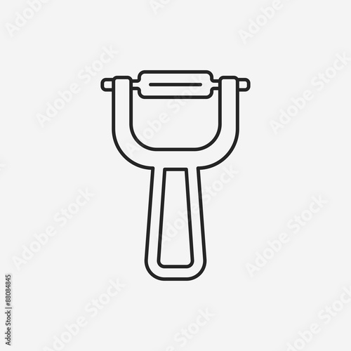Peeler line icon