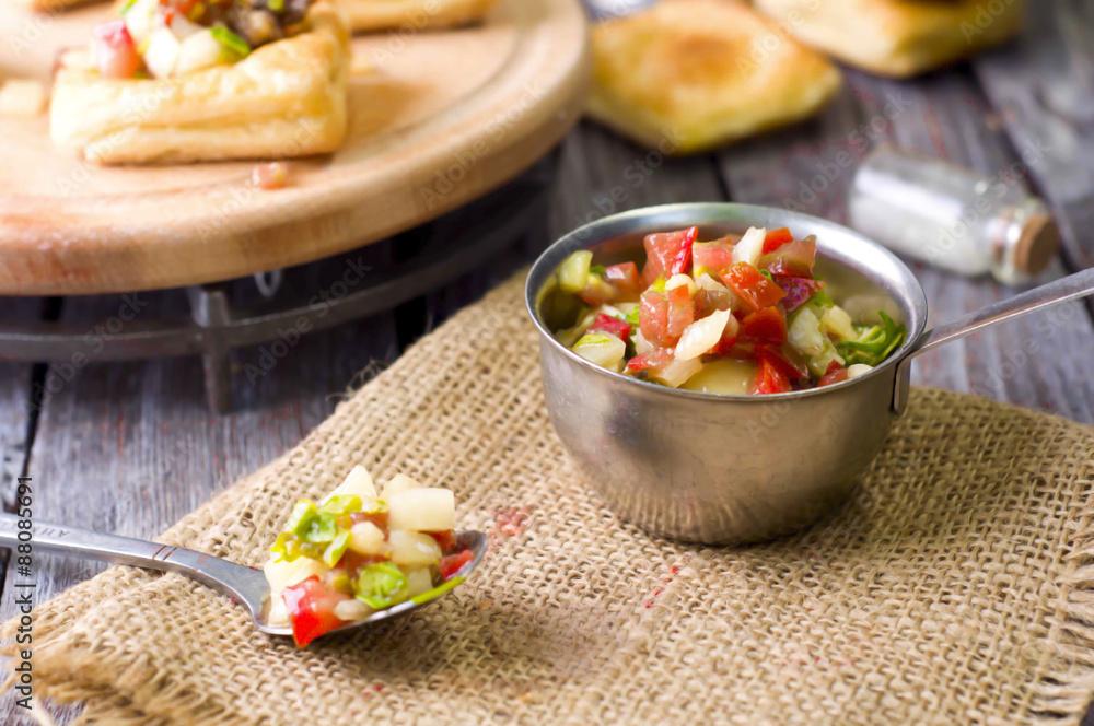 Bowl of Mexican salsa Bowl of Mexican salsa