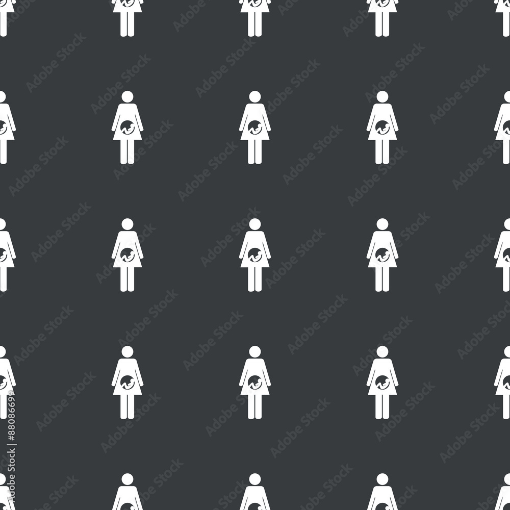 Straight black pregnant woman pattern Straight black pregnant woman pattern