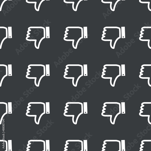 Straight black dislike pattern