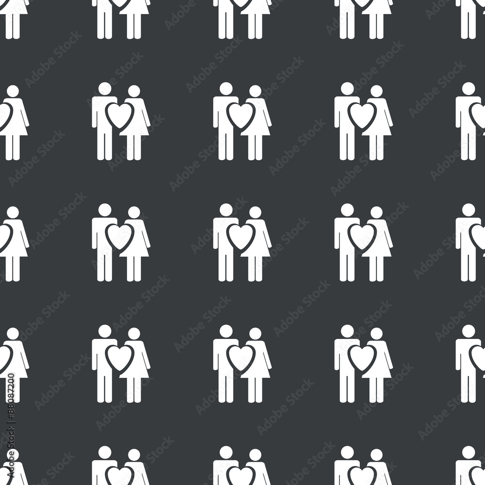 Straight black love couple pattern Straight black love couple pattern