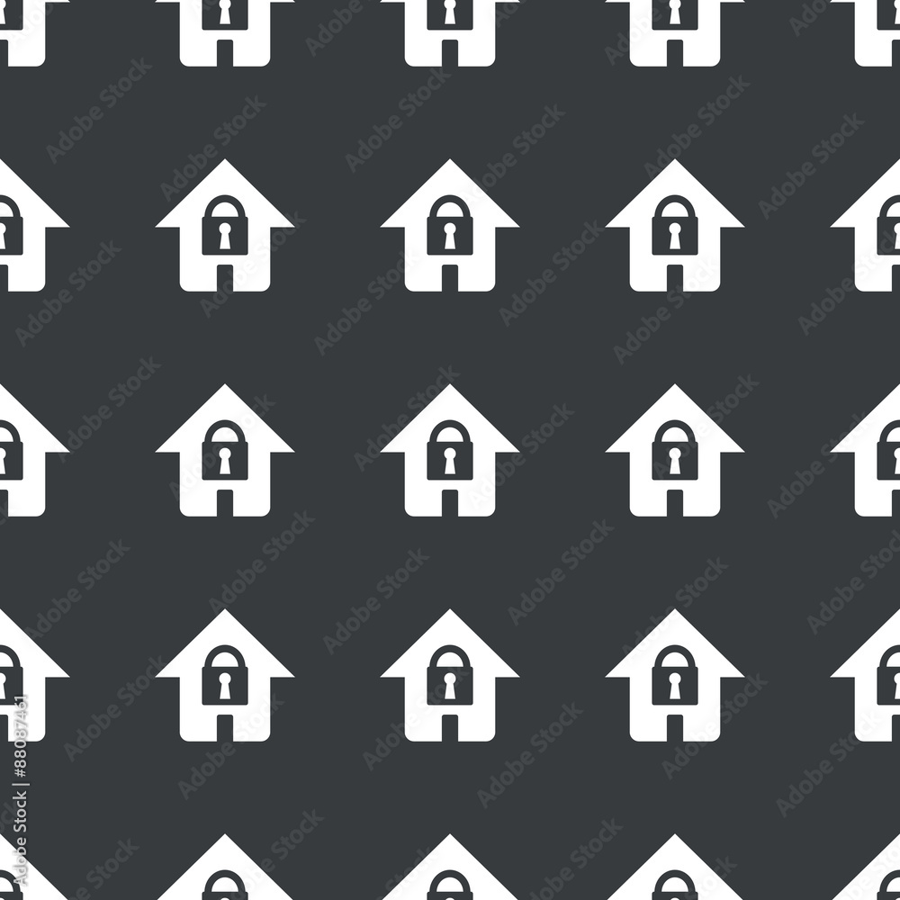 Straight black locked house pattern Straight black locked house pattern