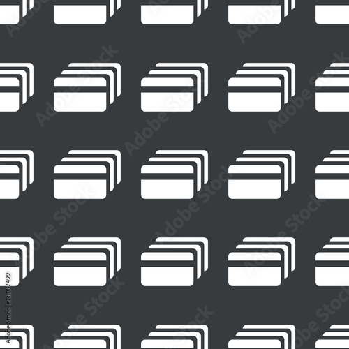 Straight black credit card pattern