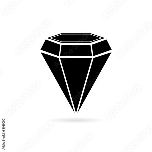 diamond jewel black vector
