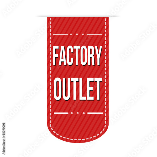 Factory outlet banner design