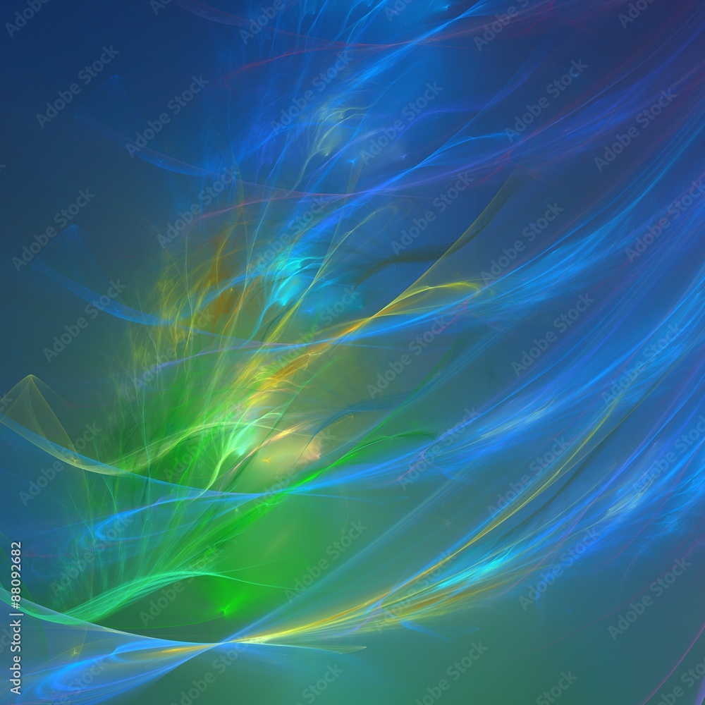 Obraz premium Abstract shapes made of fractal textures.