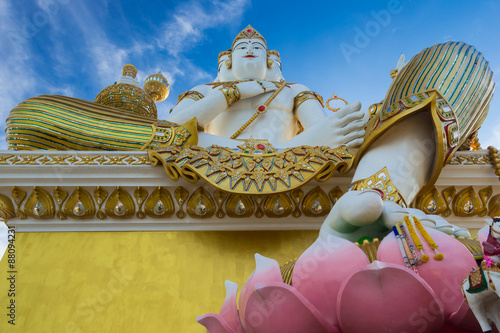 Brahma statue in Thai temple photo