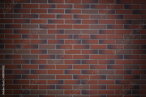 Modern brown bricks wall pattern, background