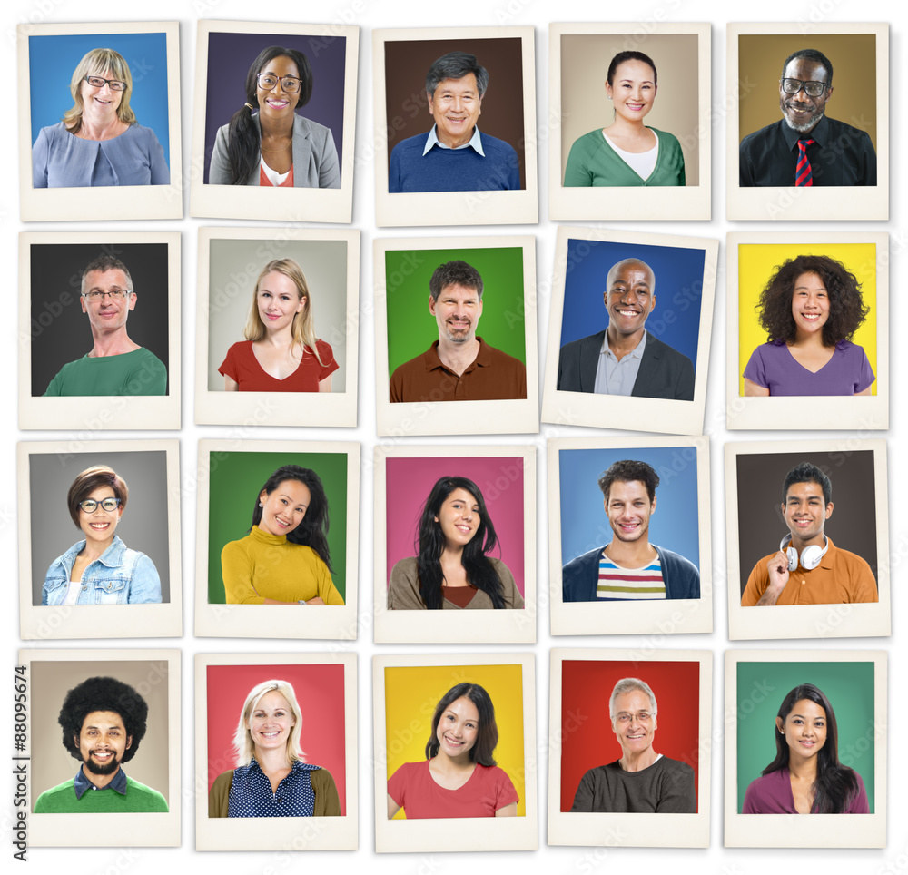 People Diversity Faces Human Face Portrait Community Concept People Diversity Faces Human Face Portrait Community Concept