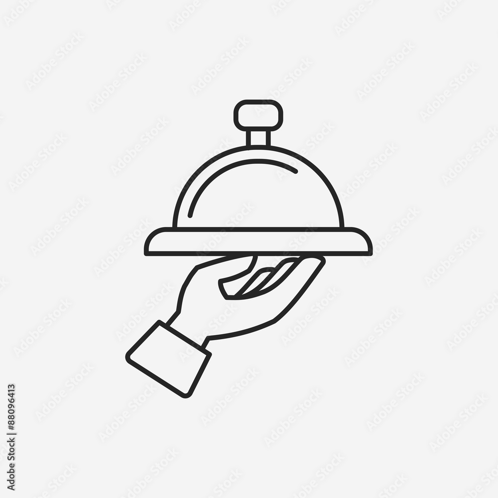 Tray line icon Tray line icon