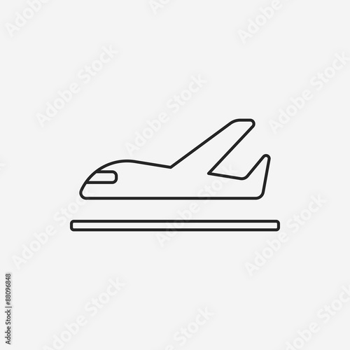 airplane line icon