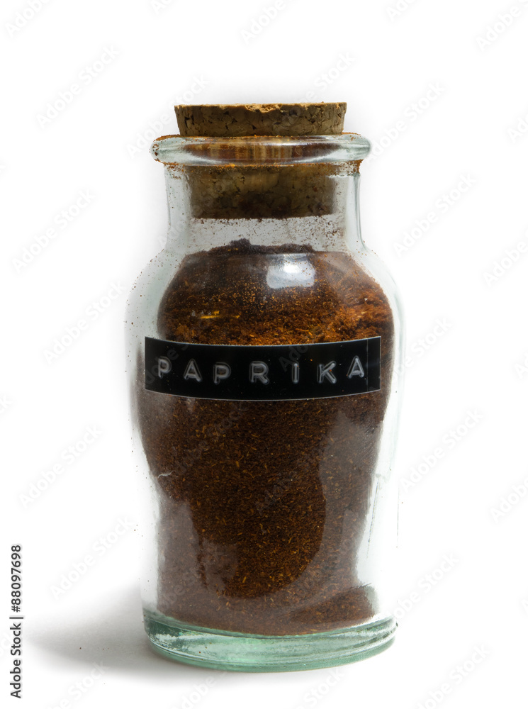Glass Jar of Paprika Glass Jar of Paprika
