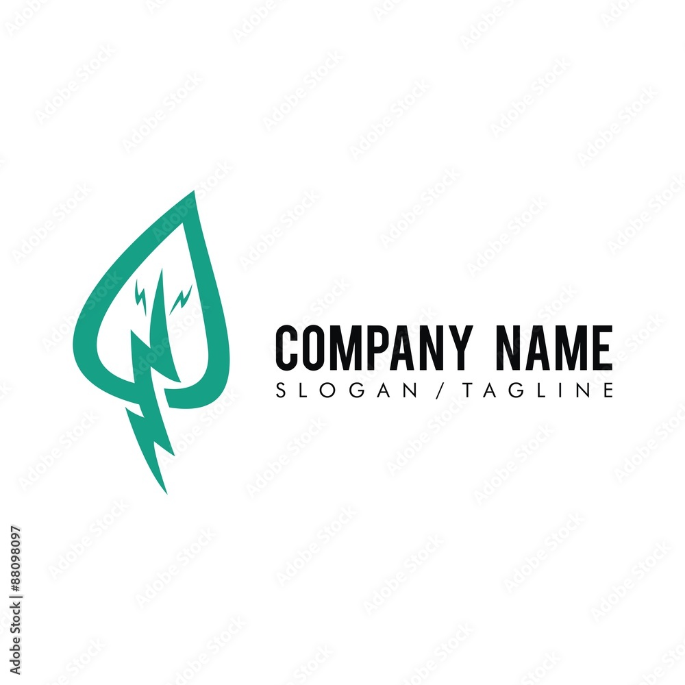 Leaf vector logo icon Leaf vector logo icon