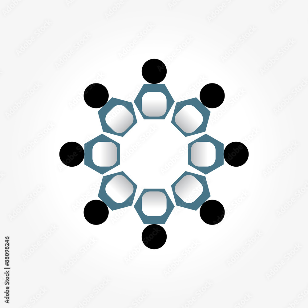 Group of people standing in a circle Group of people standing in a circle