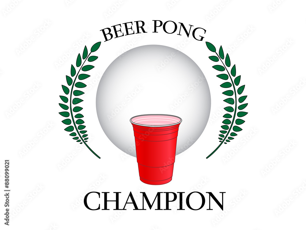 Fototapeta premium Beer Pong Champion