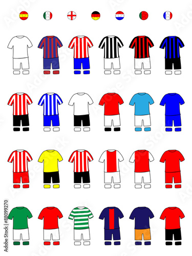 Foto European Clubs Jerseys Football Kits A