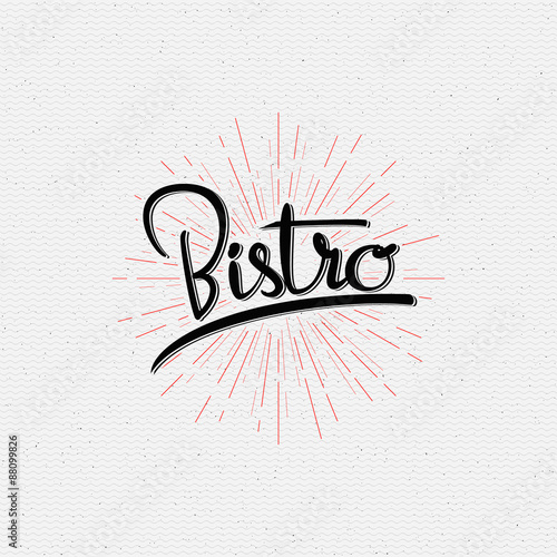Canvas-taulu Bistro badges logos and labels for any use