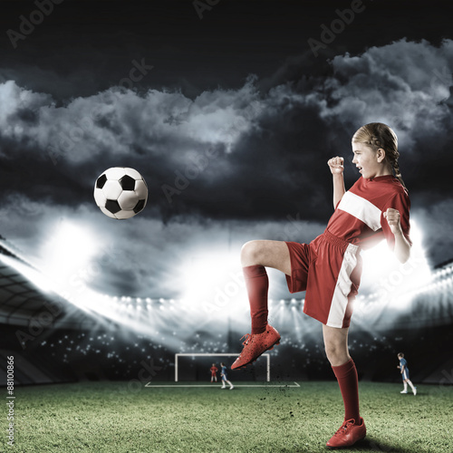 Football female player © adam121