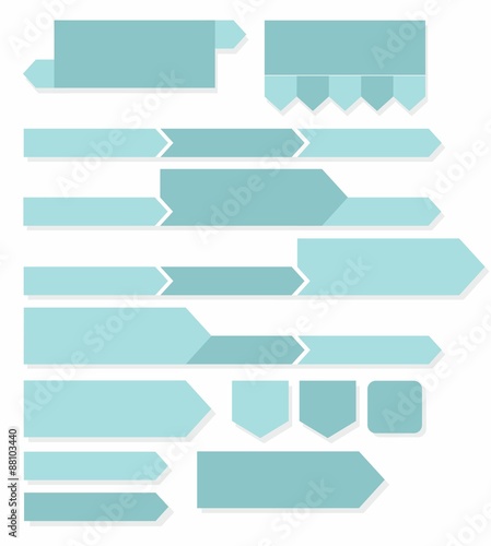 Green arrows, diagrams, and icons, infographics. 