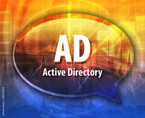 AD acronym definition speech bubble illustration