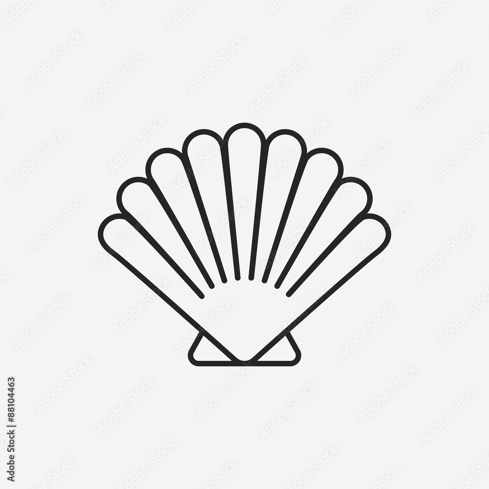 Shell line icon Shell line icon