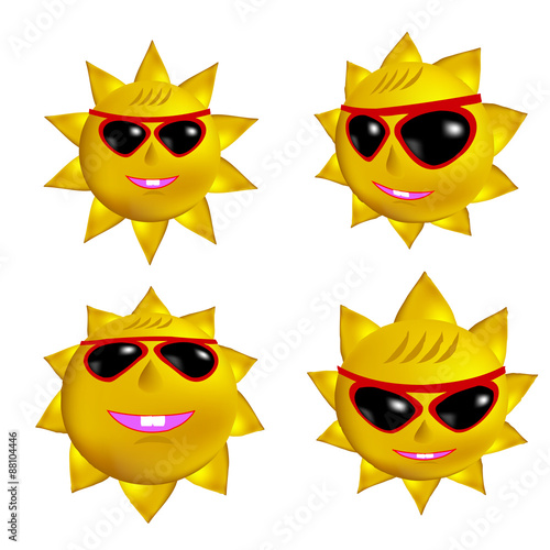 Set of Sun Icons