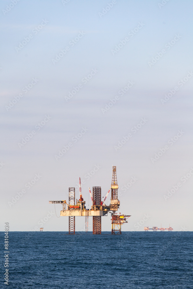 Drilling rig at sunny day Drilling rig at sunny day
