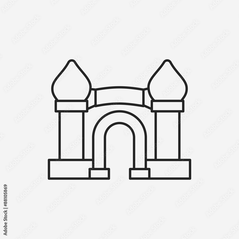 castle line icon castle line icon