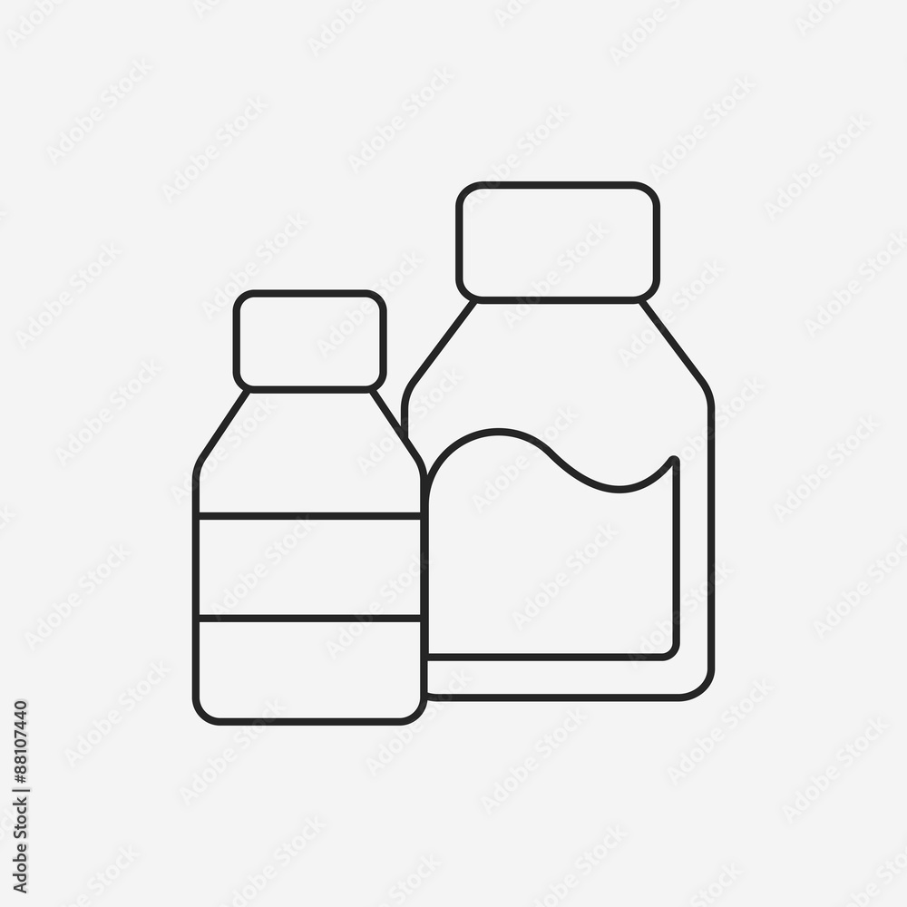 milk line icon milk line icon
