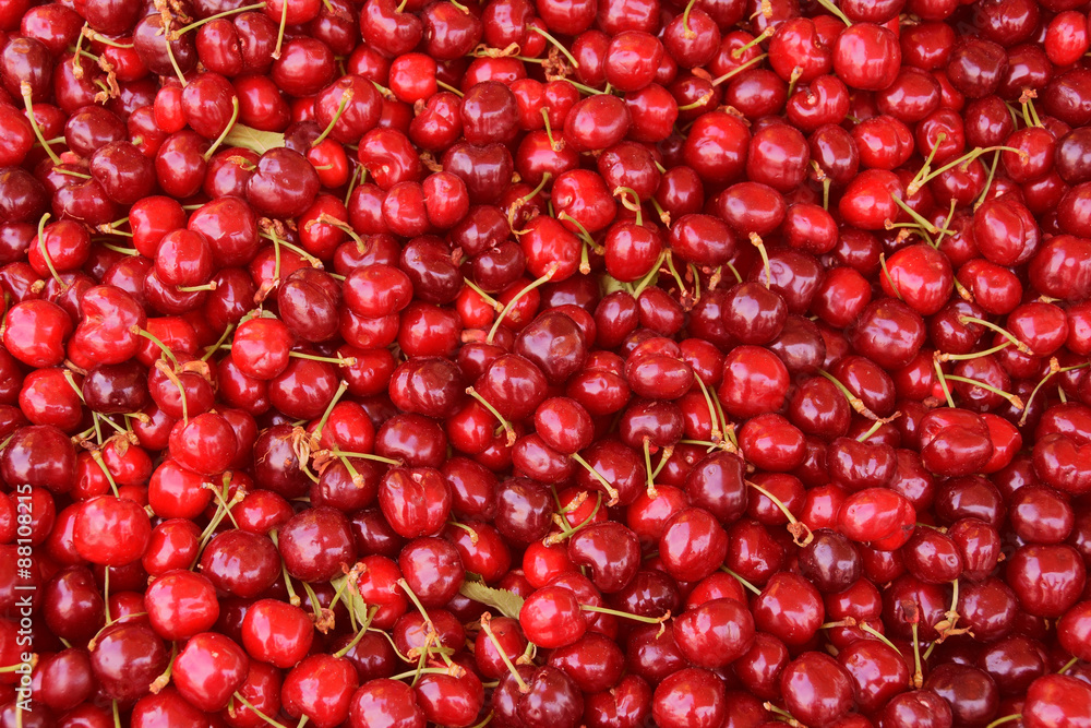 cherries fresh fruit background cherries fresh fruit background