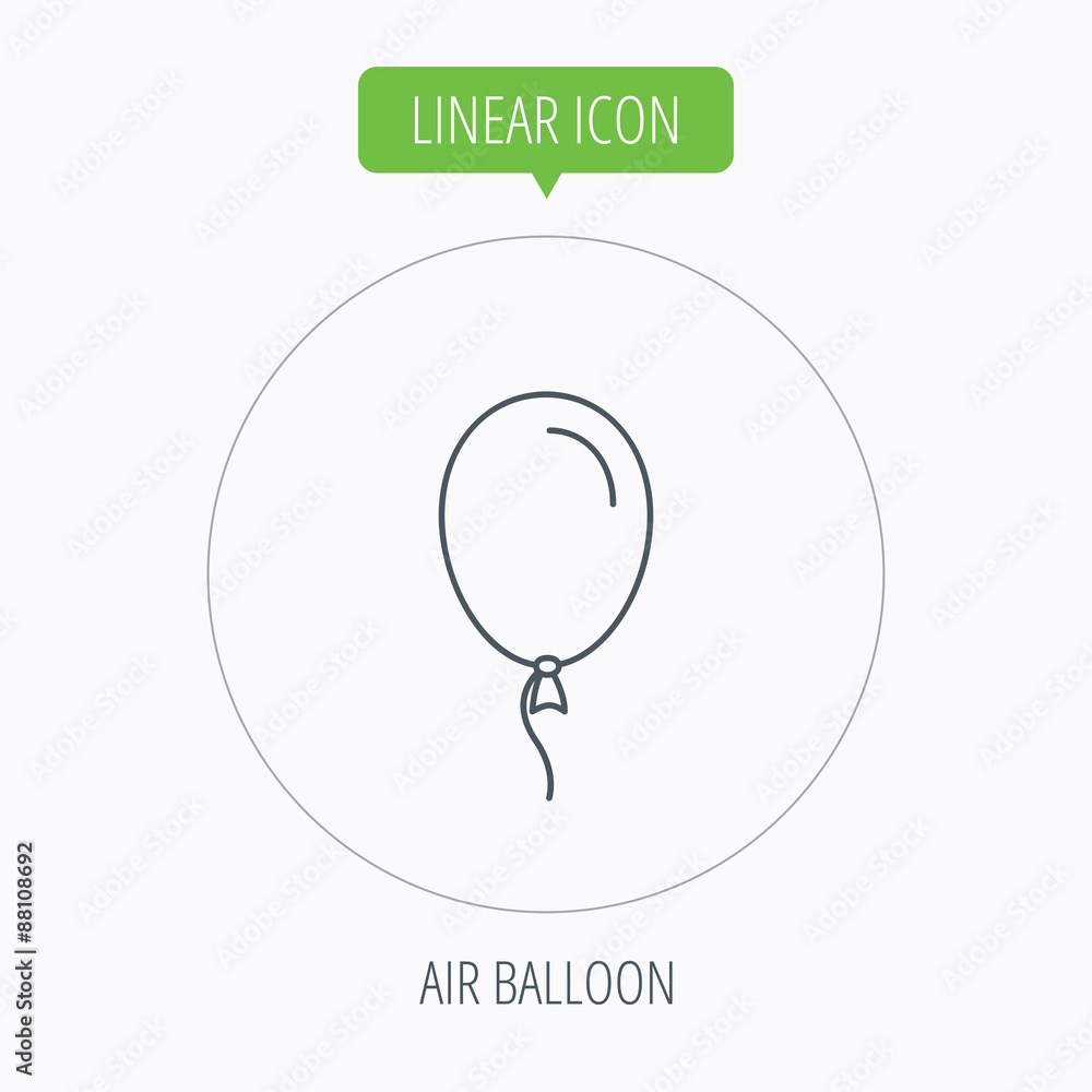 Balloon icon. Party decoration sign. Balloon icon. Party decoration sign.