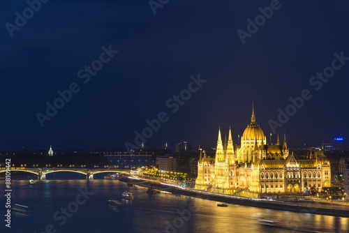 Hungarian Parliament Building And Danube River, Budapest, Hungary © Özgür Güvenç