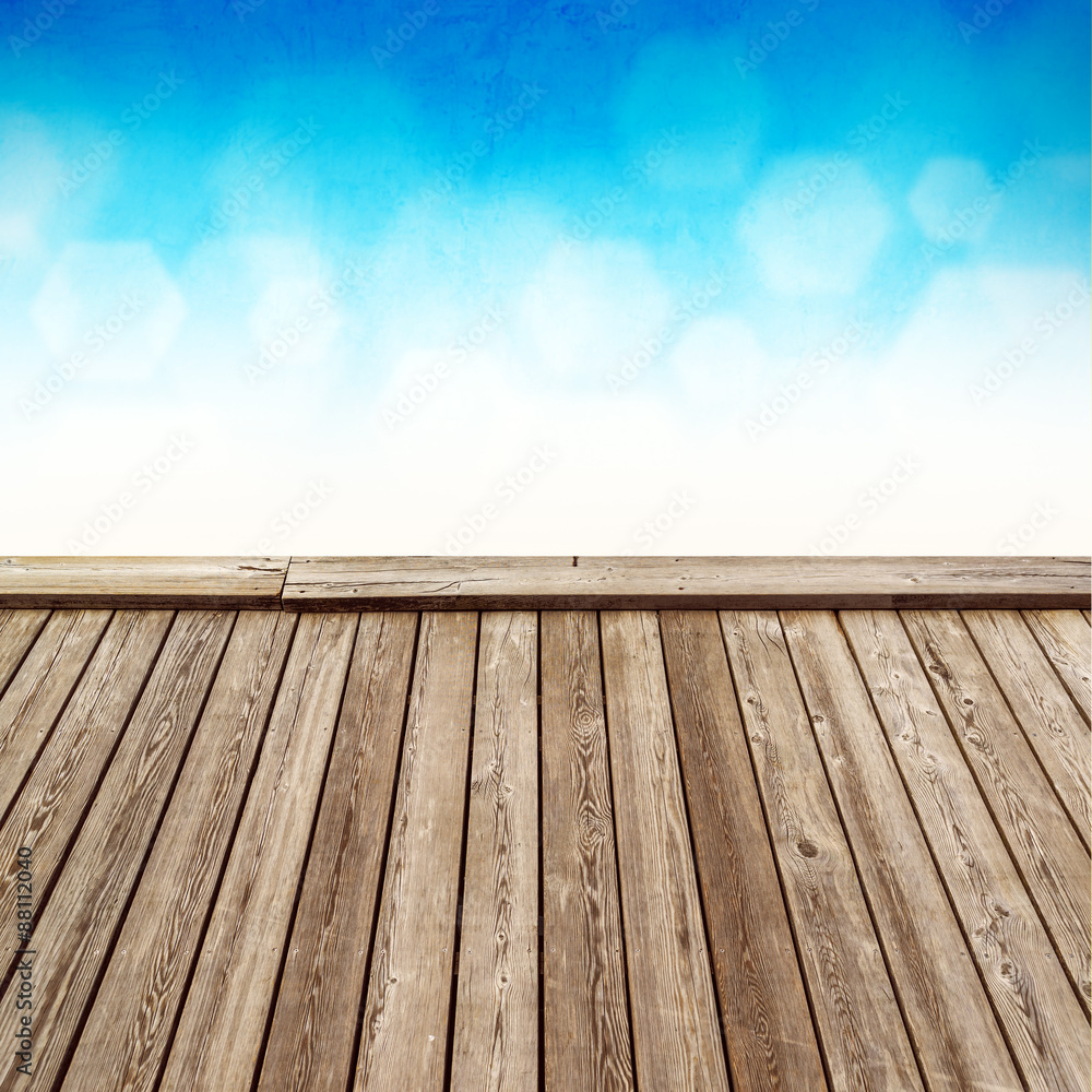 Empty Wooden Deck Empty Wooden Deck