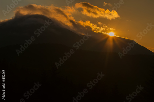Beautiful sunsets on the mountain Petros, Ukrainian Carpathians © O.Farion