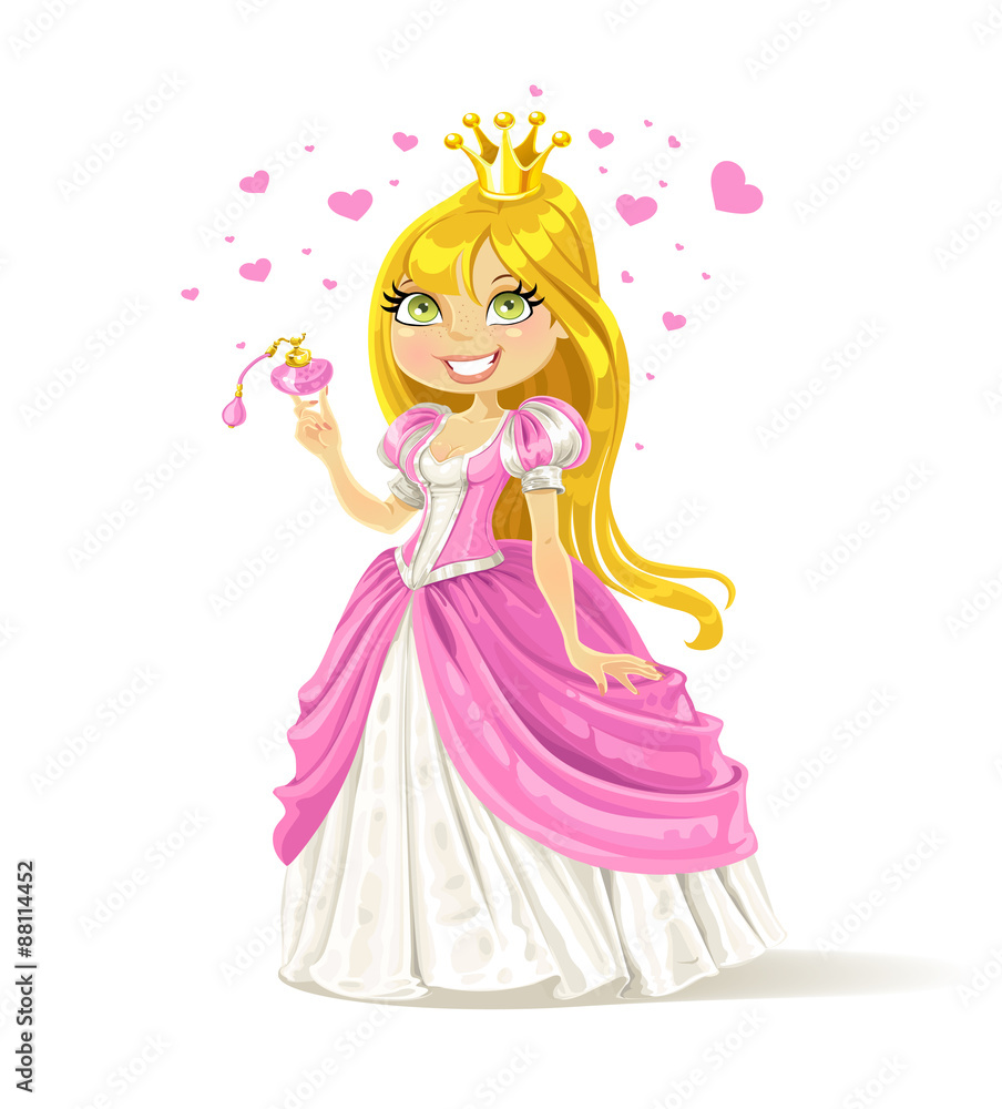 Cute fairy-tale Princess with a love potion Cute fairy-tale Princess with a love potion