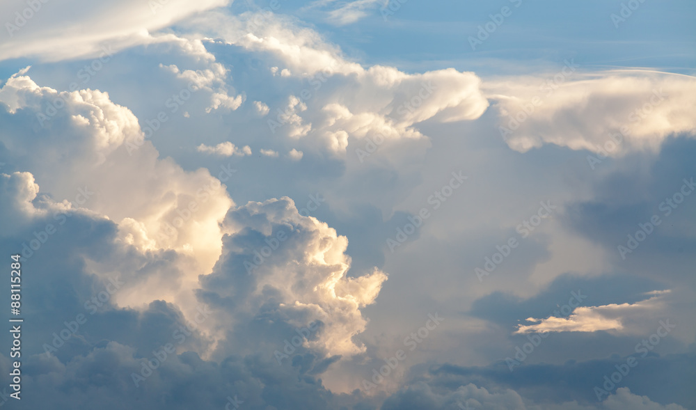 colorful dramatic sky with cloud at sunset colorful dramatic sky with cloud at sunset