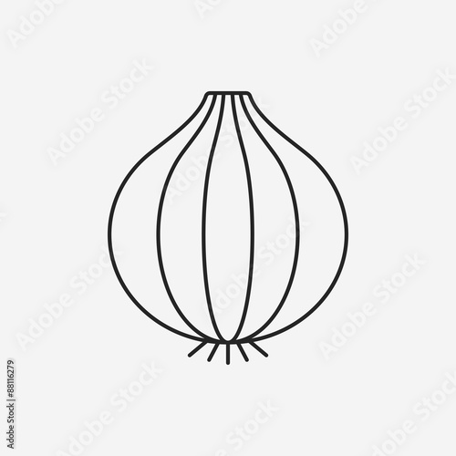 vegetables line icon